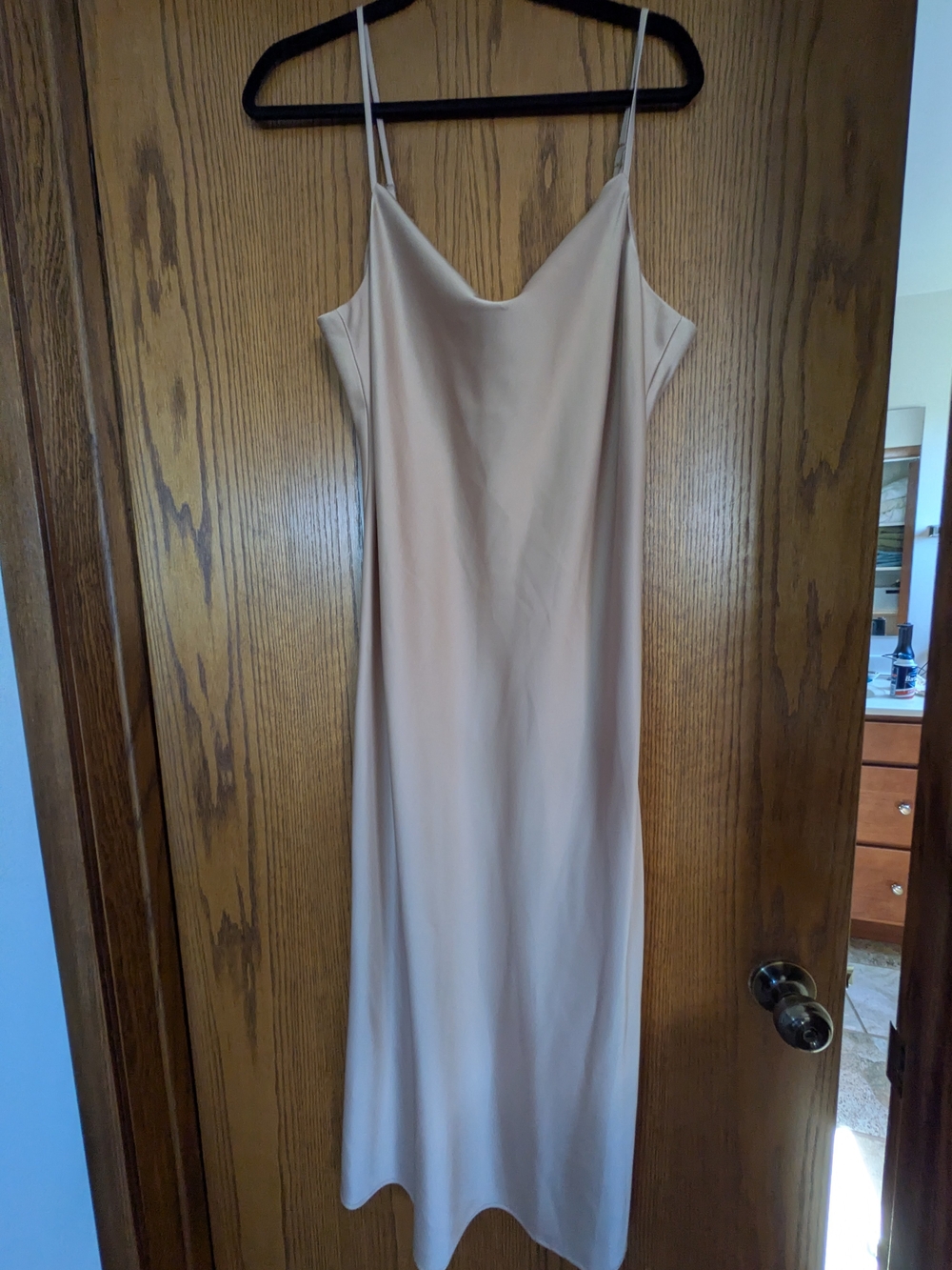 Banana Republic Blush Slip Midi Dress